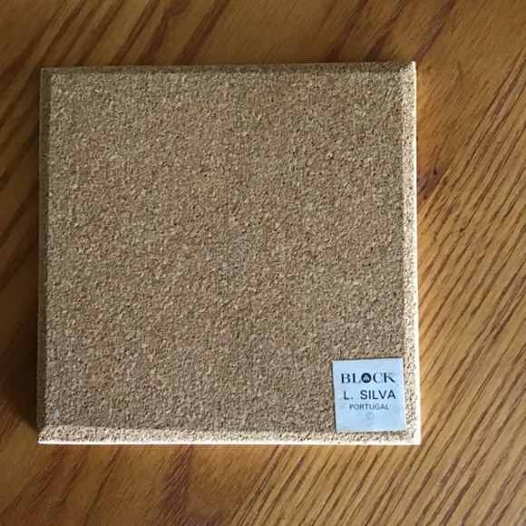 Block china coasters, set of 4 - Picture 2 of 3